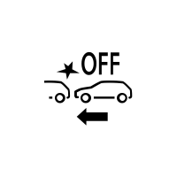 (Kjøretøyavhengig) Indikator som angir at den aktive nødbremsen ikke fungerer eller ikke er tilgjengelig