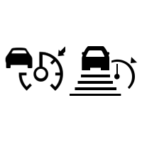 Varsellamper for adaptiv fartsholder (avhengig av kjøretøyet)